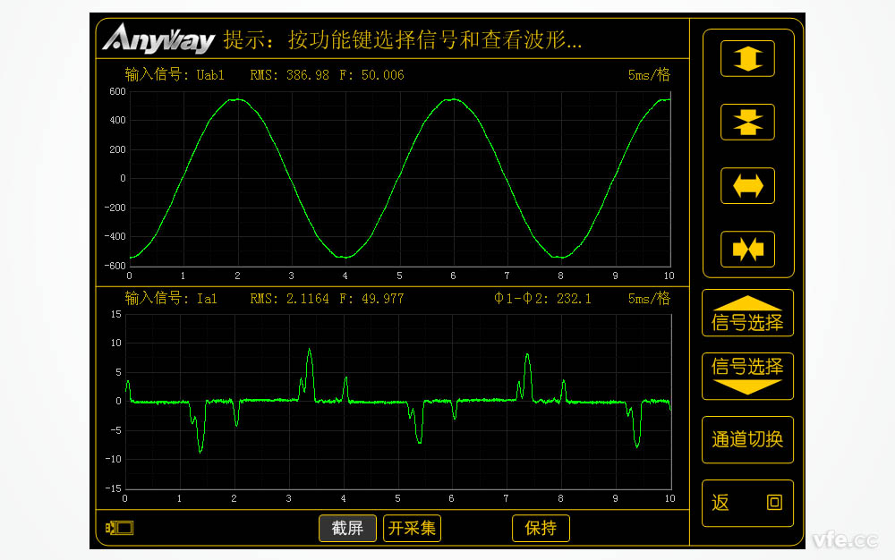 低壓變頻器輸入電流、電壓