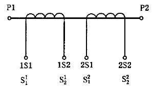 互感器有兩個(gè)二次繞組，各有自身鐵心