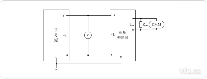 電壓輸出型電壓變送器電壓校準接線(xiàn)圖 電壓輸出型電壓變送器電壓校準接線(xiàn)圖