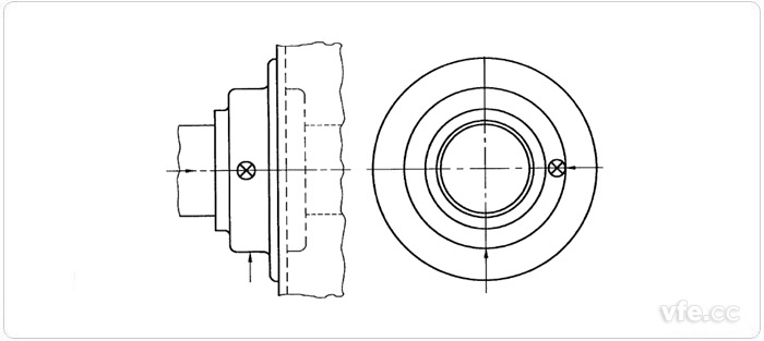 不可拆卸零部件電機不能按圖1測量時(shí)的測量點(diǎn)