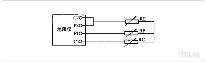 四端子接地電阻測試儀接線(xiàn)圖 四端子接地電阻測試儀接線(xiàn)圖