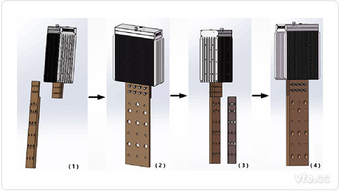 傳感器與搭接銅排的固定 傳感器與搭接銅排的固定