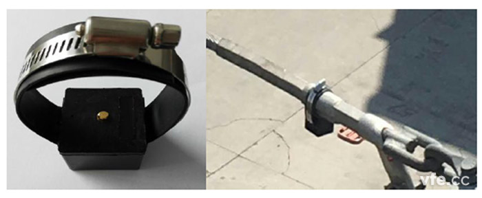 2.4G無(wú)線(xiàn)測溫模塊外形及安裝示意圖 2.4G無(wú)線(xiàn)測溫模塊外形及安裝示意圖