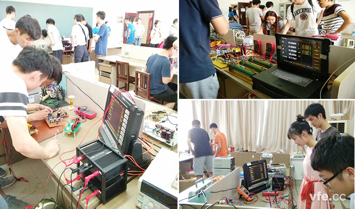 緊張備戰的競賽選手及銀河電氣測評設備 緊張備戰的競賽選手及銀河電氣測評設備